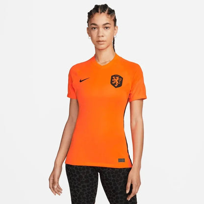 Nike Netherlands Women's EC22 Home Jersey - Total Orange-Black