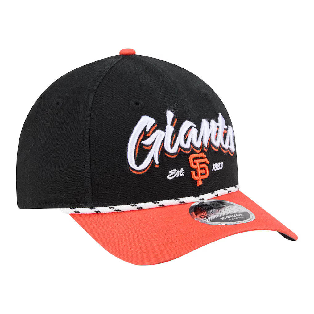 San Francisco Giants New Era Team Loyal 9FORTY M-Crown Adjustable Hat - Black/Orange