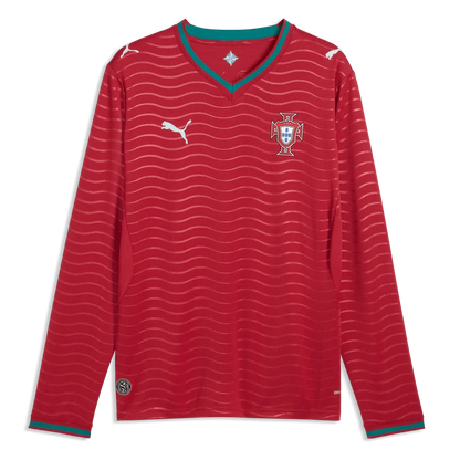 Puma 2026 Portugal Men's Stadium Home Long-Sleeve Soccer Jersey