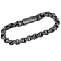 Punk Titanium Bracelet – RustEdge Steel Industrial with Oxidized Finish