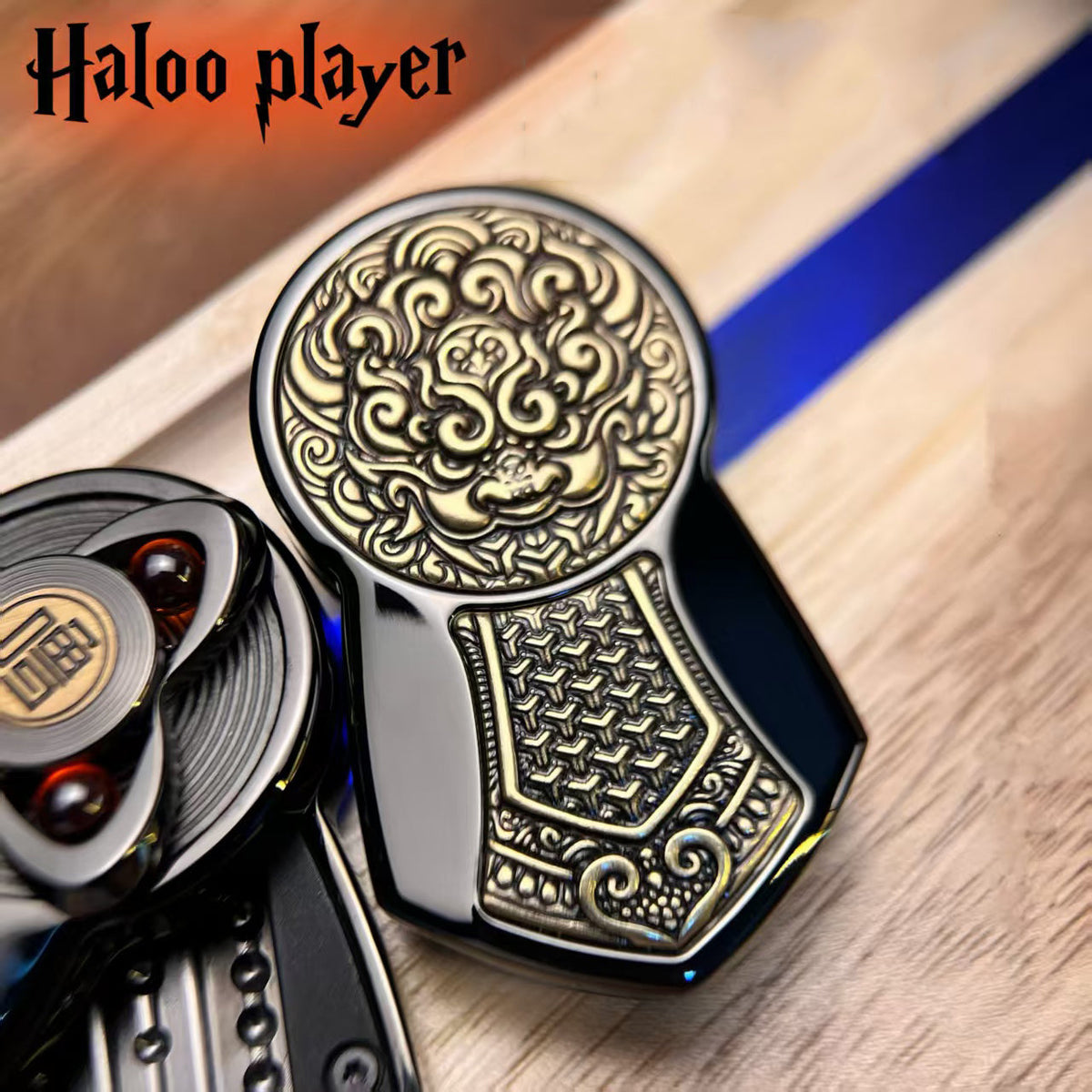Ratchet Fidget Slider – Mechanical Double Layer Push Rotation EDC Stress Relief Desk Toy