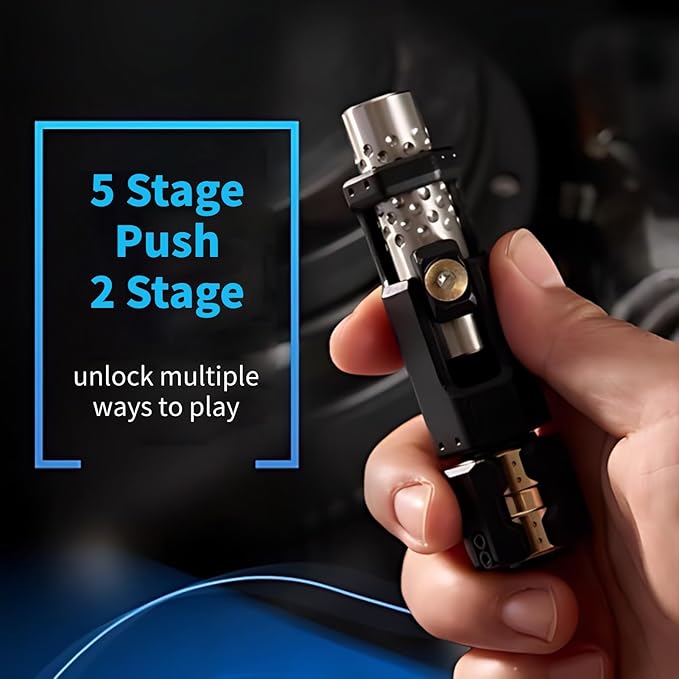 Ratchet Fidget Slider – Titanium 2-Stage Mechanical Smooth Rotation EDC Stress Relief Desk