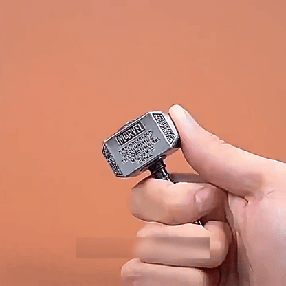 Ratchet Fidget Spinner – Thor's Spin Heavy Metal with Thor's Hammer Design with Click EDC