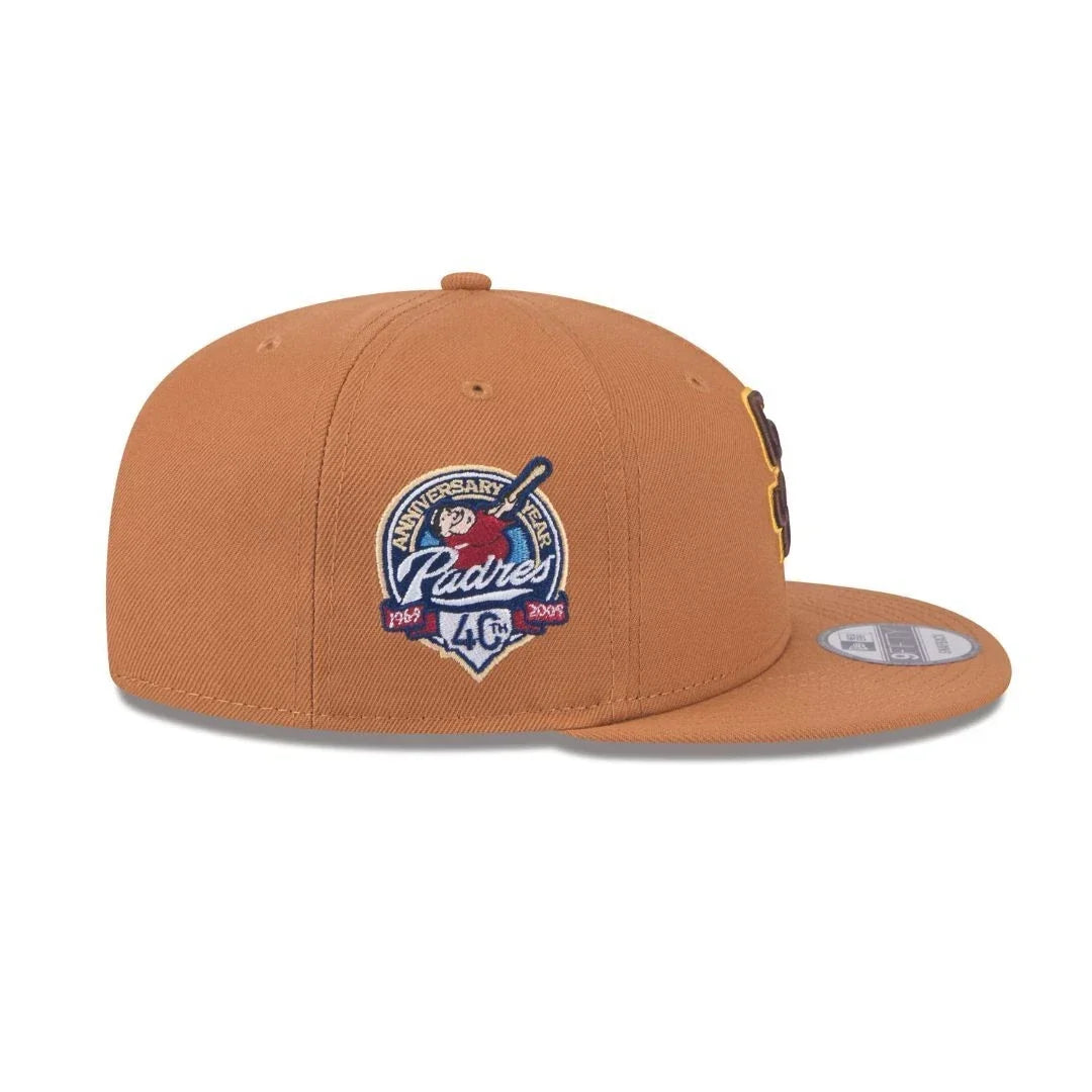 New Era San Diego Padres Color Pack 9FIFTY Snapback Hat-Light Bronze