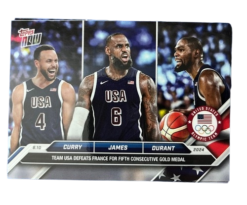 2024 Topps Now - Curry James Durant Olympics 26