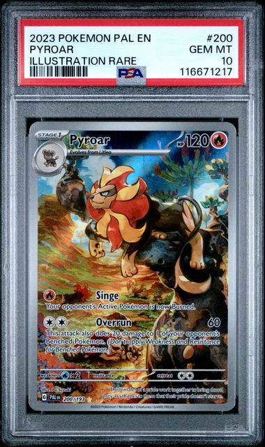 Pyroar - 200/193 - Paldea Evolved - 2023 Pokemon - PSA 10