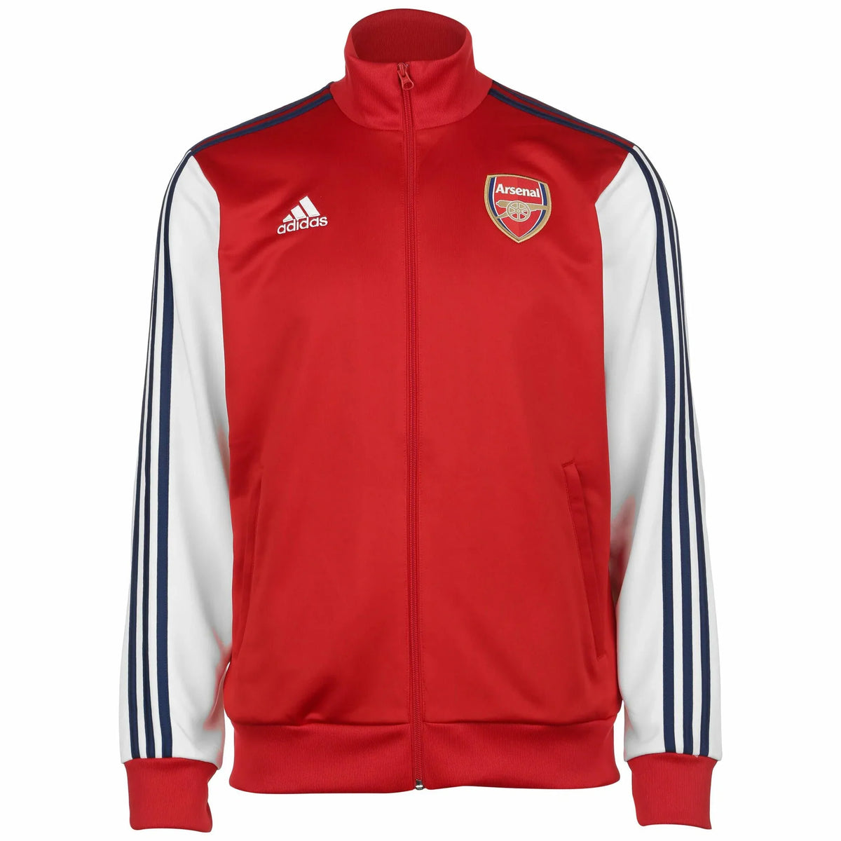 Adidas Men's Arsenal FC 3-Stripes Track Jacket - SCARLET
