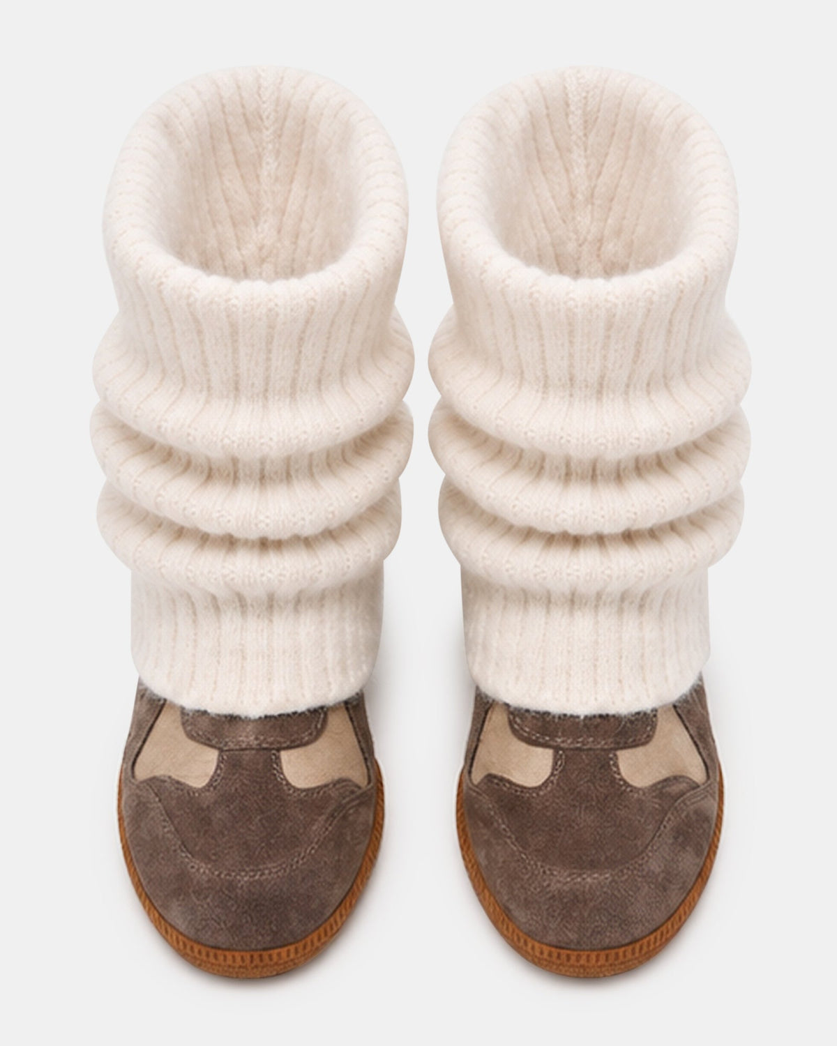 MAVIS KNIT TAUPE SUEDE