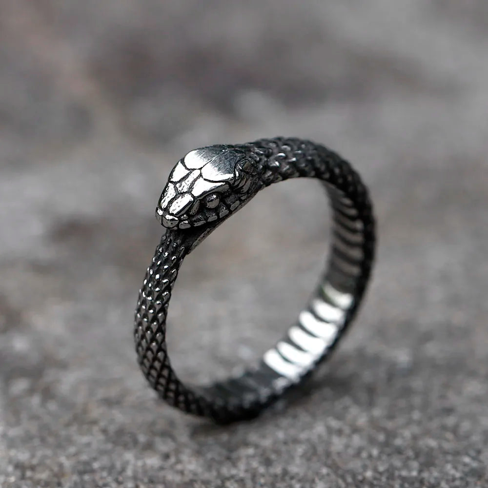 Snake Ring – Ouroboros Serpent Eternity Gothic Viking Punk Statement