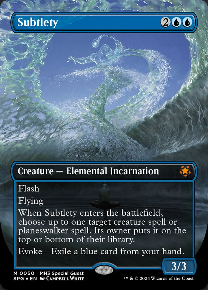 Subtlety (Borderless) (Textured Foil) - Special Guests (SPG)