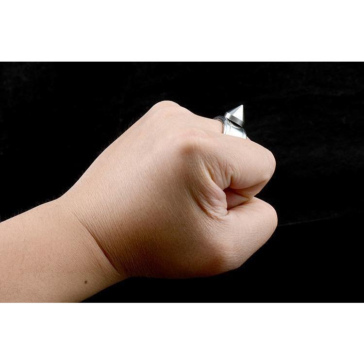Spike Ring – 304 Stainless Steel with Concealed Rotation Self Defense Size 12