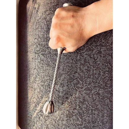 Stainless Steel Baton – Tactical Self Defense Whip with Hammer Head & Cable