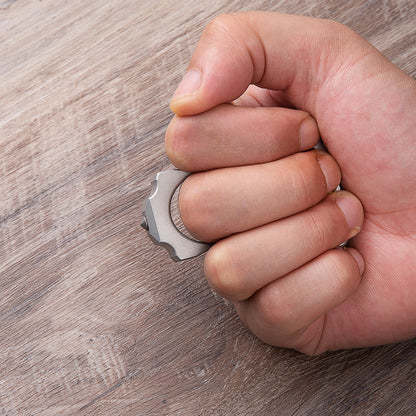 Stainless Steel Bottle Opener Knuckles – Single Finger Ring with 10mm Thick Detachable Tip