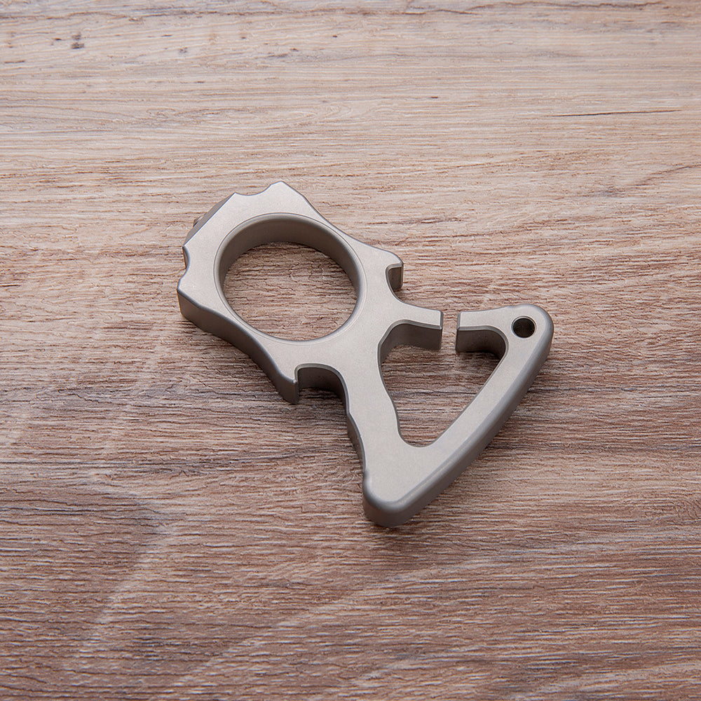 Stainless Steel Bottle Opener Knuckles – Single Finger Ring with 10mm Thick Detachable Tip