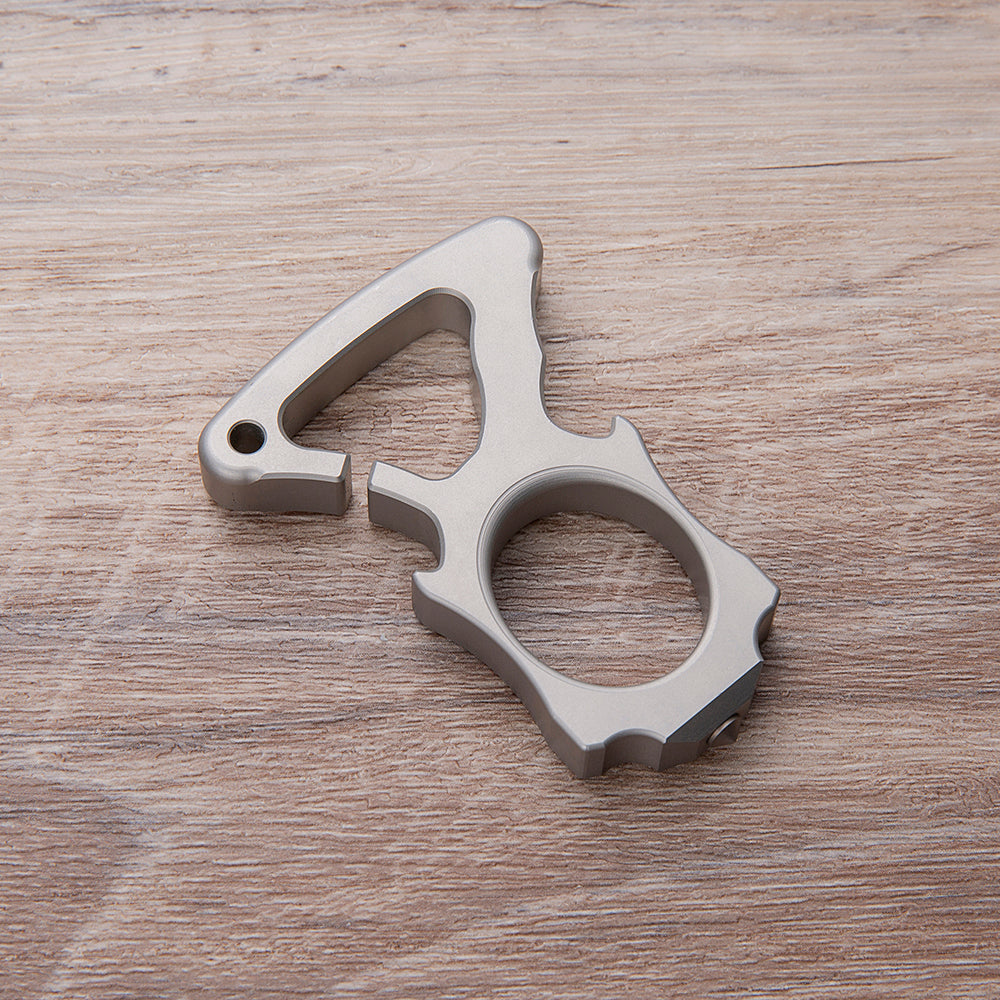 Stainless Steel Bottle Opener Knuckles – Single Finger Ring with 10mm Thick Detachable Tip