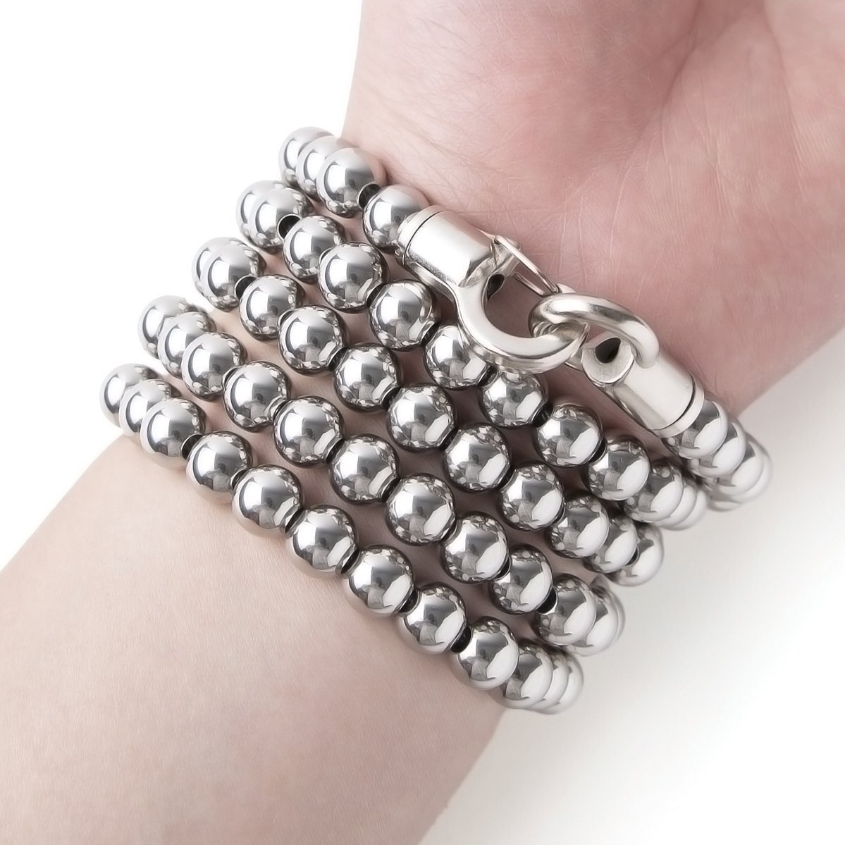 Stainless Steel Bracelet – 316 Self Defense with Quick Release Whip Beads Chain