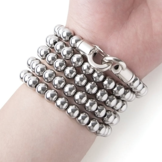 Stainless Steel Bracelet – 316 Self Defense with Quick Release Whip Beads Chain