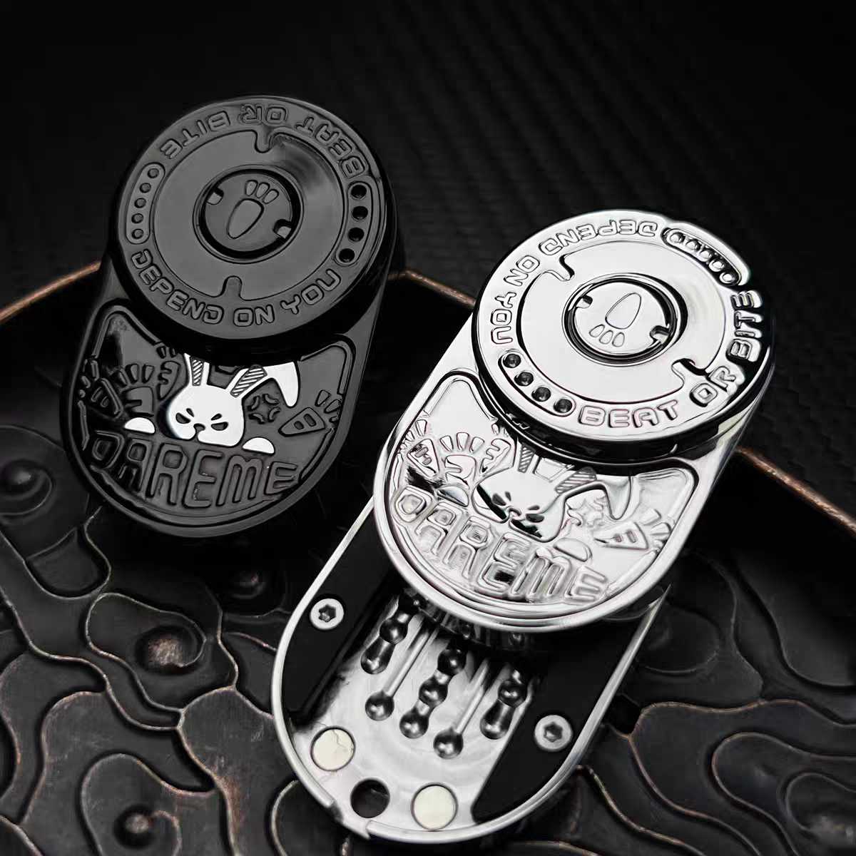 Stainless Steel Fidget Slider – 91g CNC Ding EDC Stress Relief Collectible