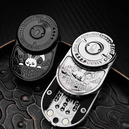 Stainless Steel Fidget Slider – 91g CNC Ding EDC Stress Relief Collectible