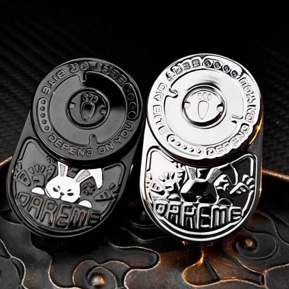 Stainless Steel Fidget Slider – 91g CNC Ding EDC Stress Relief Collectible