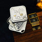 Stainless Steel Fidget Slider – Rabbit Snap Side-Push EDC Collectible Attitude Toy