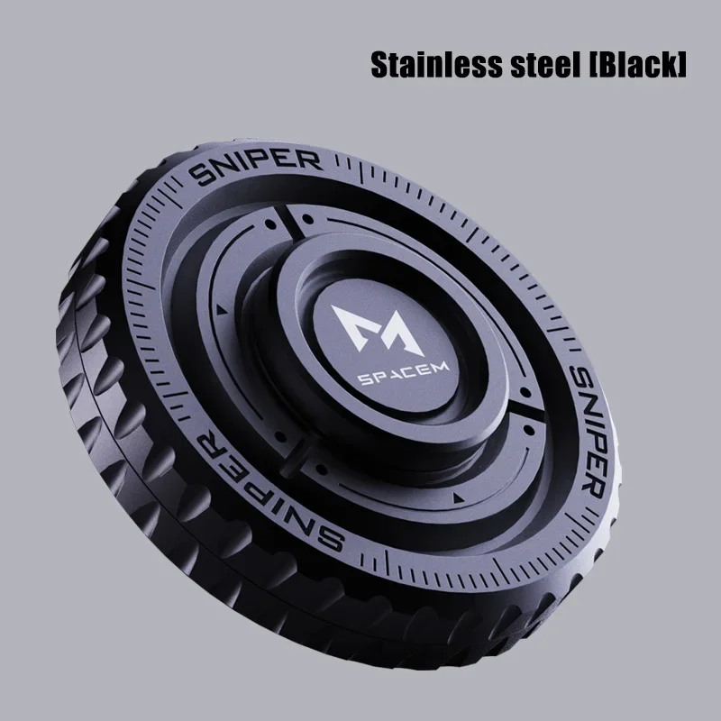 Stainless Steel Fidget Slider – TriVortex 3-in-1 with Premium CNC Aluminum EDC Spinner