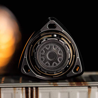 Stainless Steel Fidget Spinner – Dual-Ring with Roaring Sound EDC