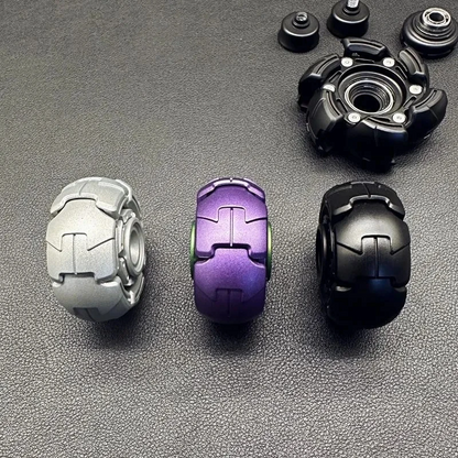 Stainless Steel Fidget Spinner – Metal Mecha Transforming with AlphaRevolve EDC
