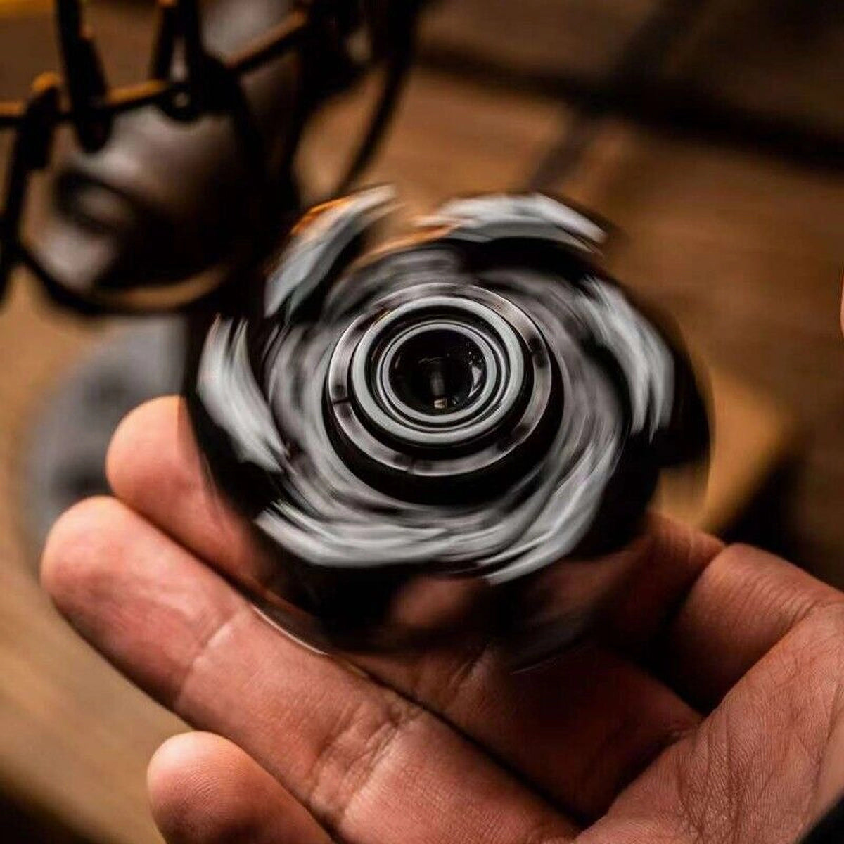 Stainless Steel Fidget Spinner – Metal Mecha Transforming with AlphaRevolve EDC