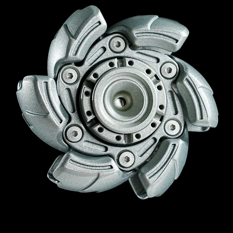 Stainless Steel Fidget Spinner – Metal Mecha Transforming with AlphaRevolve EDC