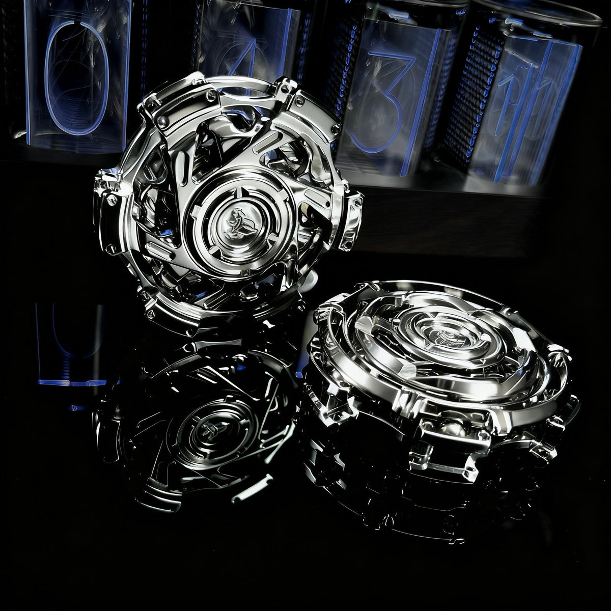 Stainless Steel Fidget Spinner – Metal Triple-Ring Linked 195g