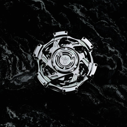 Stainless Steel Fidget Spinner – Metal Triple-Ring Linked 195g