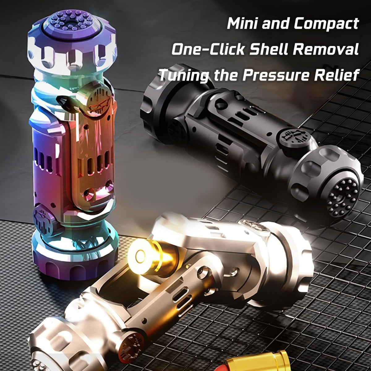 Stainless Steel Fidget Spinner – Projectile Toy with Multi-Function EDC with Catapult
