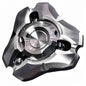 Stainless Steel Fidget Spinner – Shield Toy with Embedded Ball Bearings