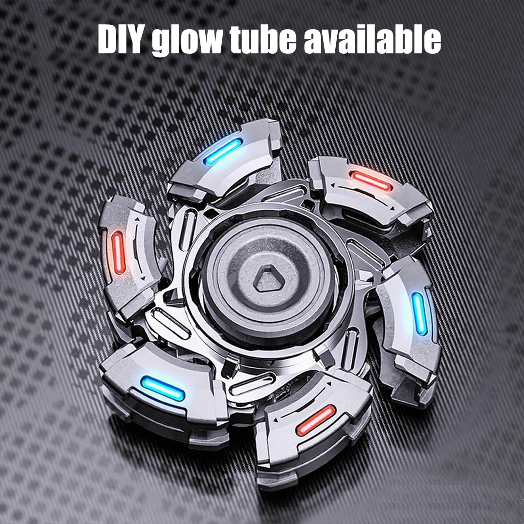 Stainless Steel Fidget Spinner – TempestClaw Mecha with Premium EDC