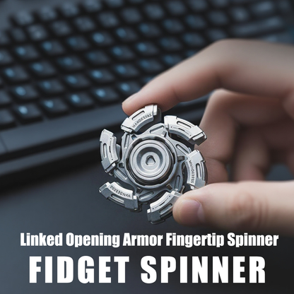 Stainless Steel Fidget Spinner – TempestClaw Mecha with Premium EDC
