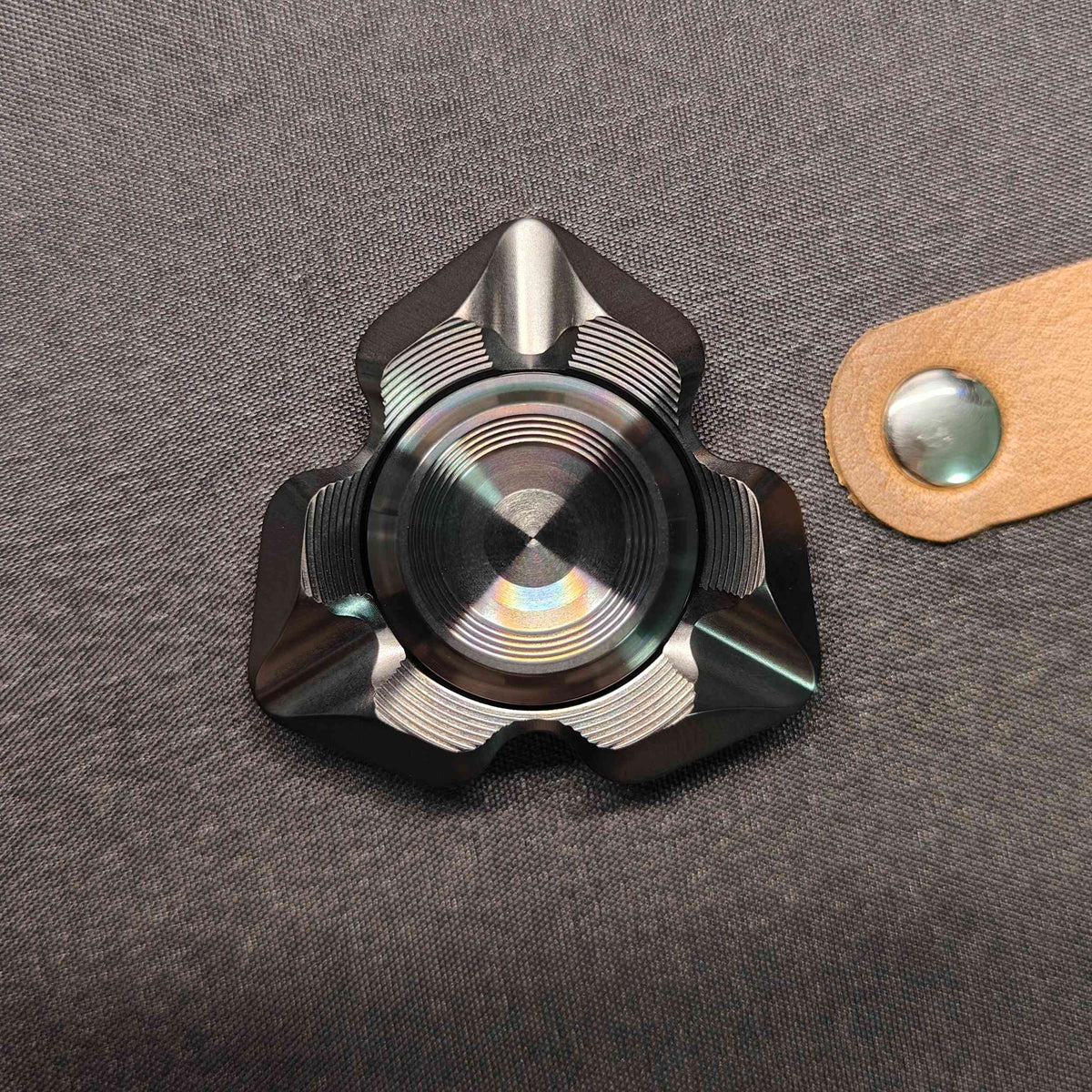 Stainless Steel Fidget Spinner – Valkyrie with Tri-Blade with Noisy Bearing