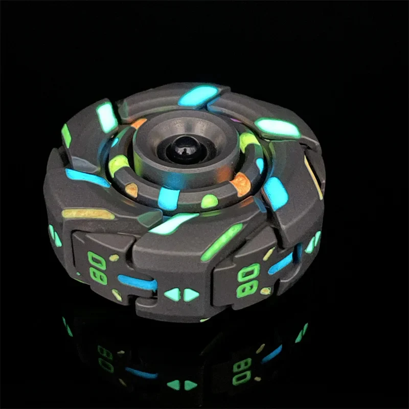 Stainless Steel Fidget Spinner – WarpFang Mecha with EDC Stress Relief Toy