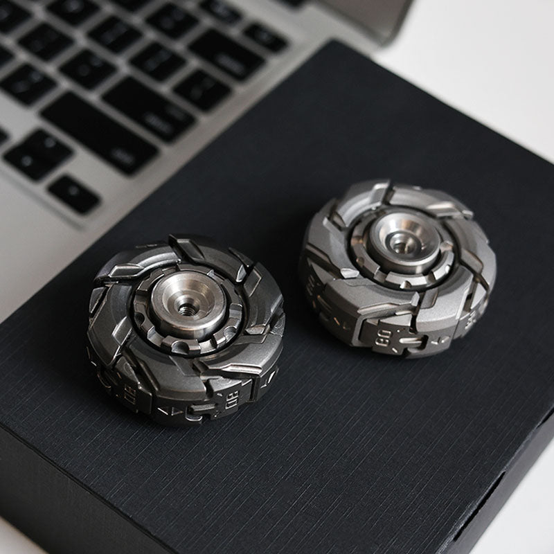 Stainless Steel Fidget Spinner – WarpFang Mecha with EDC Stress Relief Toy