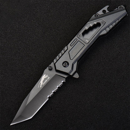 Stainless Steel Folding Knife – Leopard's Edge Multipurpose Pocket