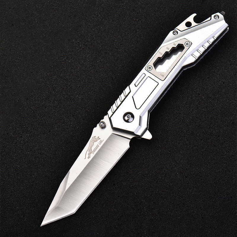 Stainless Steel Folding Knife – Leopard's Edge Multipurpose Pocket