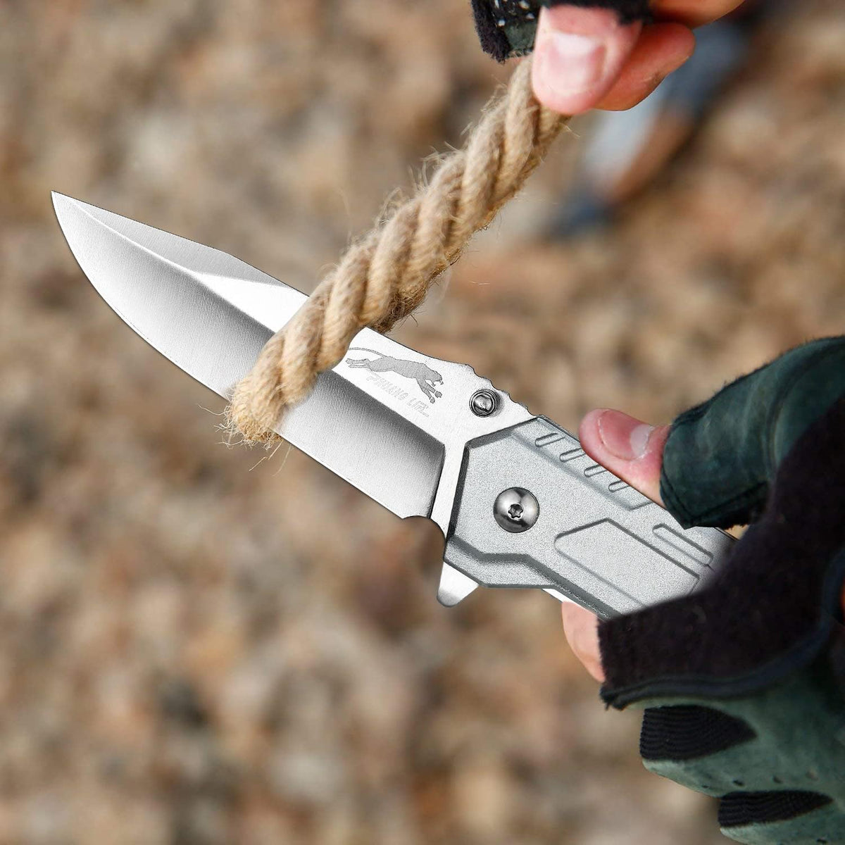 Stainless Steel Folding Knife – Leopard's Edge Multipurpose Pocket