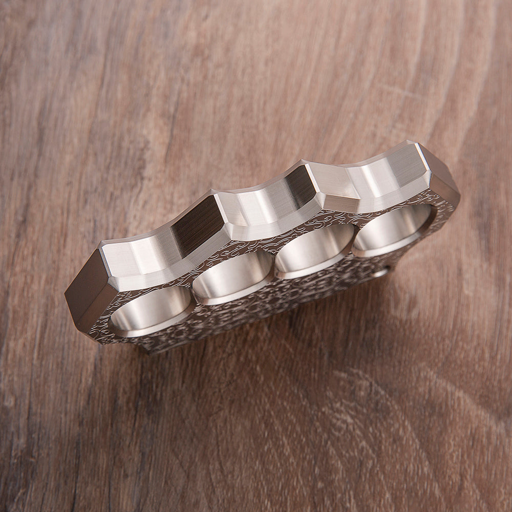 Stainless Steel Knuckles – 304 Black Wukong with Chinese Traditional Engraving 15mm