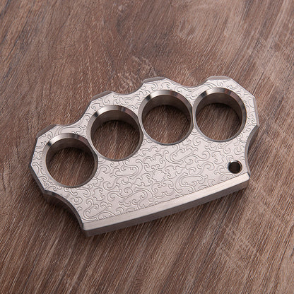 Stainless Steel Knuckles – 304 Black Wukong with Chinese Traditional Engraving 15mm