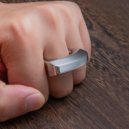 Stainless Steel Ring – 304 Single Finger with 12mm Thick Bottle Opener Multi-Tool