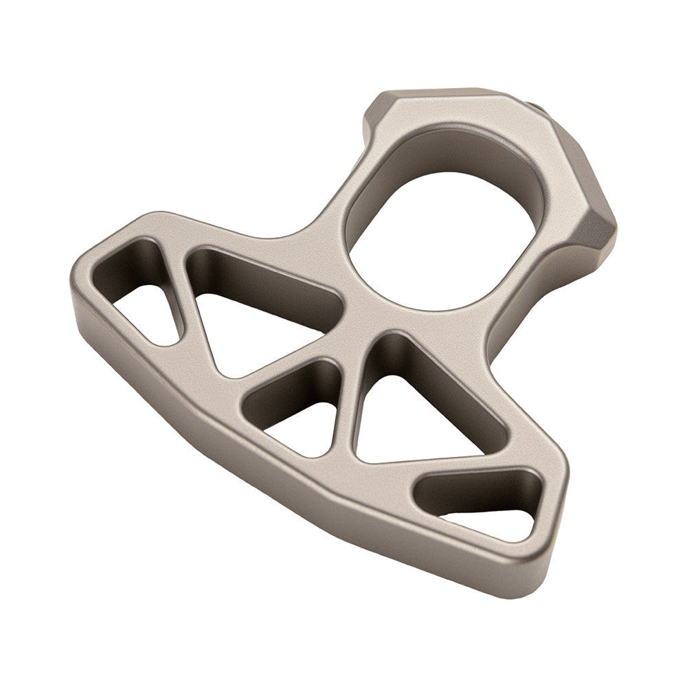 Stainless Steel Single Finger Knuckles – 304 Stonewash with Ceramic Glass Breaker with EDC