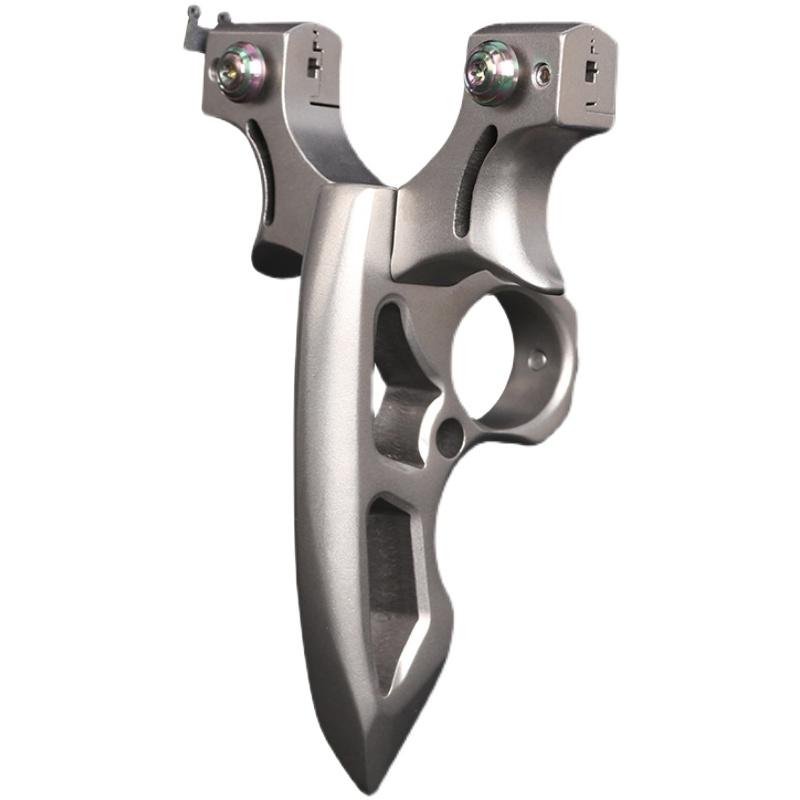 Stainless Steel Slingshot – 404C Spiked Ring with 3-in-1 EDC Multi-Tool