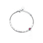 Steel Bracelet – Cosmic Prism Unisex Geometric Cube Link with Modular Design