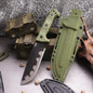 Steel Bushcraft Knife – DC53 Full Tang 6mm Spine Kydex Sheath Hunting Tactical Survival