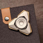 Steel Fidget Spinner – TriCore with Deployable Brass Plates with Ball Sound